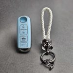 کاور ریموت مزدا 3 کیلس طرح چرم با بند چرم کاز - Image 8