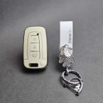 کاور ریموت هیوندایی و کیا سه دکمه طرح چرم با بند ست نگین دار - Image 5