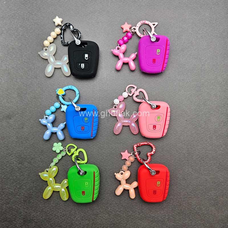 کاور-ریموت-پژو-206---207---پارس-مدل-بالا-و-رانا-ست-پاستیلی-07 کاور ریموت پژو 206 - 207 - پارس مدل بالا و رانا سیلیکونی با بند ست پاستیلی - Image 1