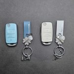 کاور ریموت چانگان کلید تاشو طرح چرم با بند ست نگین دار