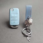 کاور ریموت چانگان کلید تاشو طرح چرم با بند ست نگین دار - Image 4