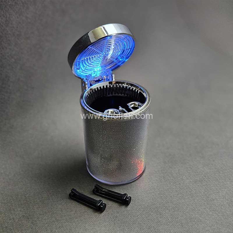 زیر-سیگاری--023 زیر سیگاری خودرو چراغ دار مولتی کالر LED