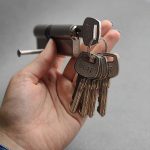 سیلندر قفل درب آپارتمان برند AR – مغزی برنجی کلید برنجی - Image 4