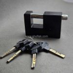 قفل کتابی کیاکو سایز 100 مشکی – کلید سولکسی فولادی ضد برش - Image 3