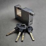 قفل کتابی کیاکو سایز 80 کلید سولکسی فولادی ضد برش