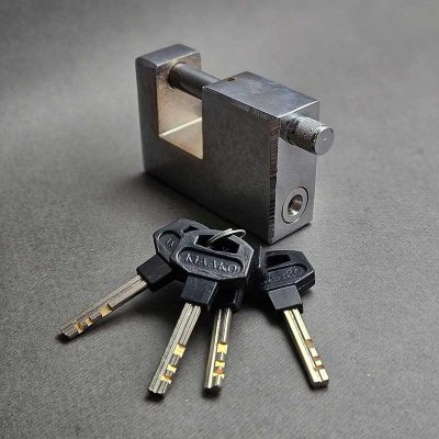 قفل کتابی کیاکو سایز 80 کلید سولکسی فولادی ضد برش