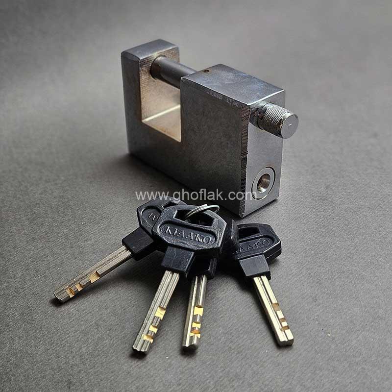 قفل-کتابی-کیاکو-سایز-80-کلید-سولکسی-فولادی-ضد-برش-02 قفل کتابی کیاکو سایز 80 کلید سولکسی فولادی ضد برش