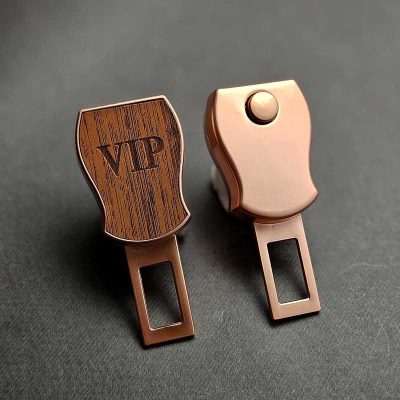 سایلنسر کمربند ایمنی خودرو دو حالته طرح چوب VIP