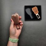 سایلنسر کمربند ایمنی خودرو دو حالته طرح چوب VIP