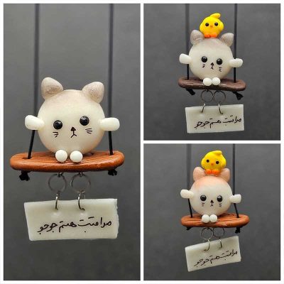 آویز آینه گربه
