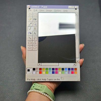 آینه فانتزی طرح Paint