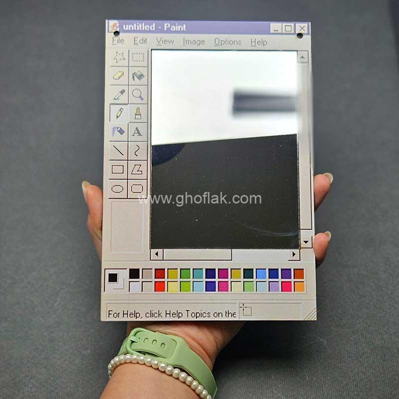 آینه فانتزی طرح Paint