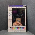 آینه فانتزی طرح Paint
