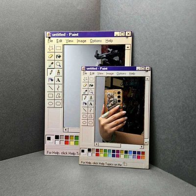 آینه فانتزی طرح Paint