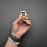 سرکلیدی فلزی یراق‌ دار تک حلقه