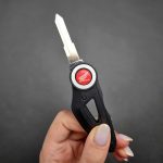 کلید تاشو موتور هوندا حلقه سفید شیار چپ