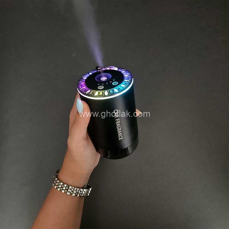 خوشبو کننده بخور سرد خودرو RGB مدل Z7 با نور کهکشانی و لیزر سقفی