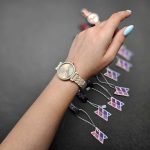 ساعت مچی سرامیکی پاپیونی زنلکس
