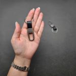 سرکلیدی چرم یراق دار تک حلقه
