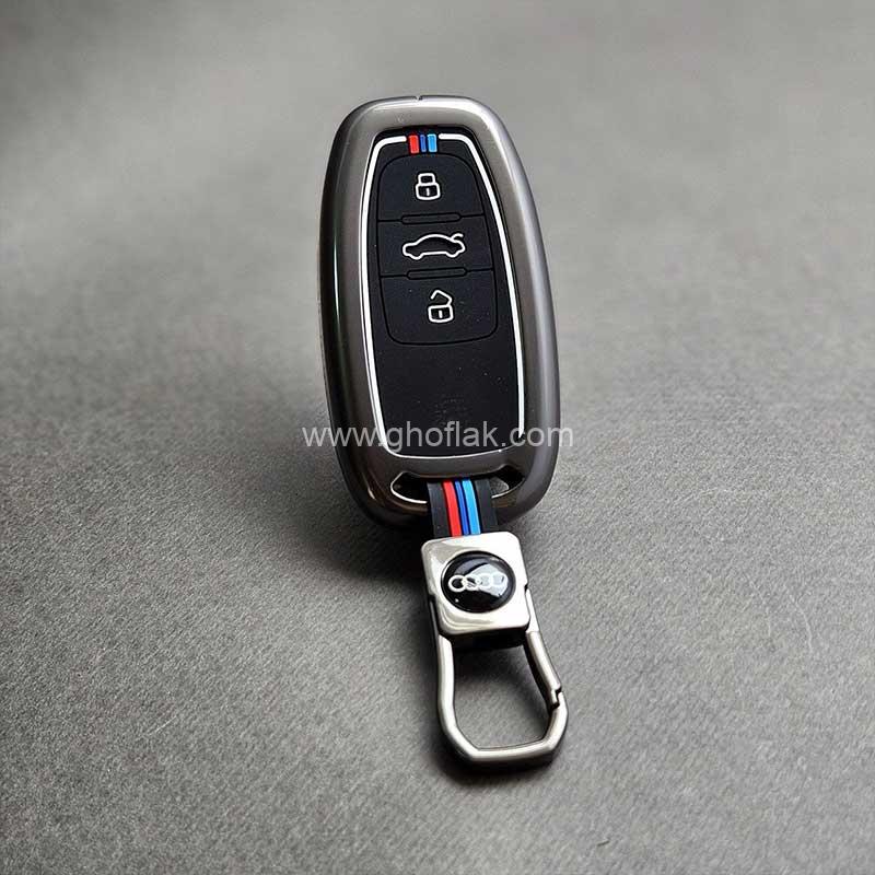 کاور-ریموت-Audi-A4-فلزی-01 کاور ریموت Audi A4 فلزی