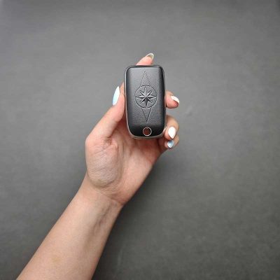 کاور ریموت ام جی 5 (MG5) کلید تاشو طرح چرم