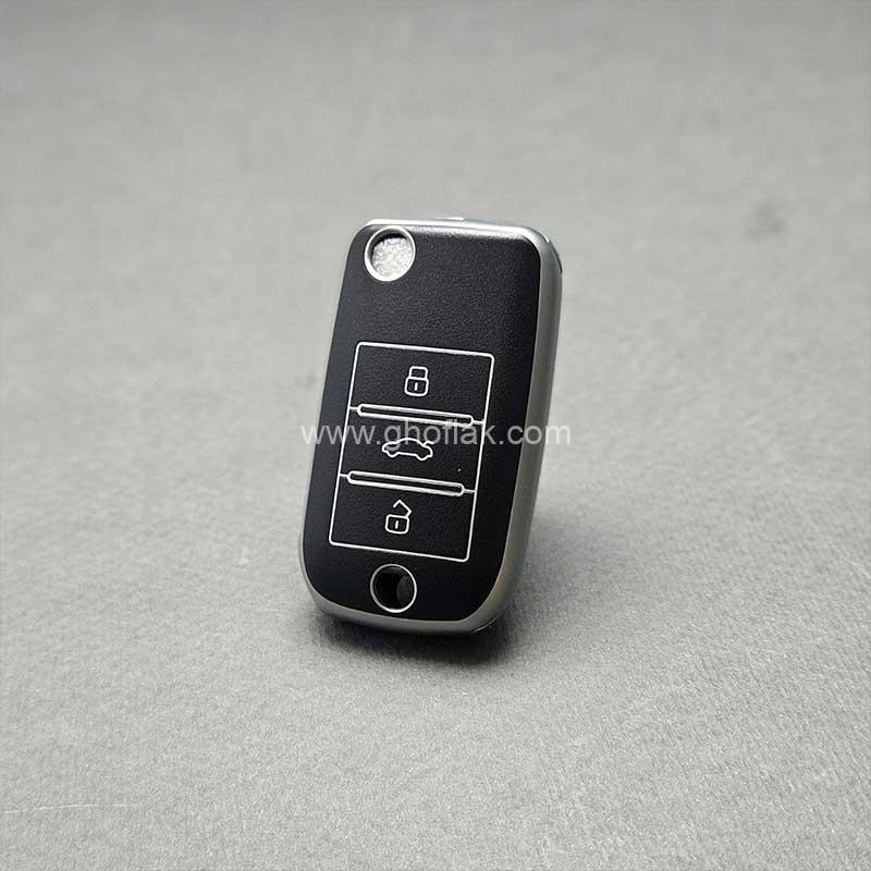 کاور ریموت ام جی 5 (MG5) کلید تاشو طرح چرم