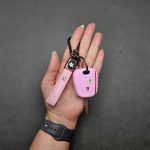 کاور ریموت پژو 206 - 207 و پارس جدید سیلیکونی با بند چرم پژو