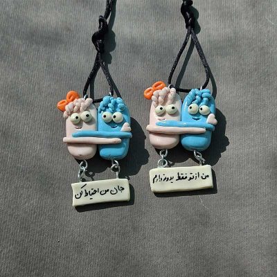 آویز ماشین طرح «کاپل فرفری»