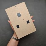 جاکلیدی چوبی طرح کلبه سه قلاب